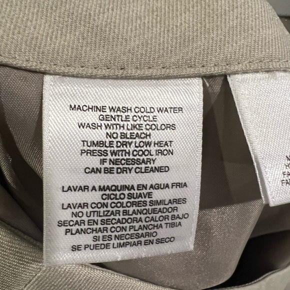 145. Black Label by Evan Picone Oatmeal/Cream Suit Pants 4 - Picture 8 of 9